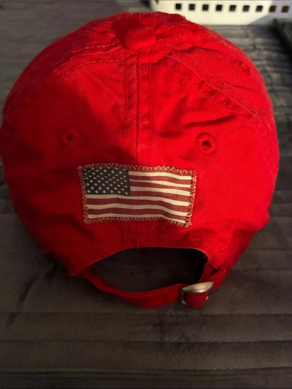 Polo by Ralph Lauren Bright Red Kids Polo Baseball Hat with Navy Lettering